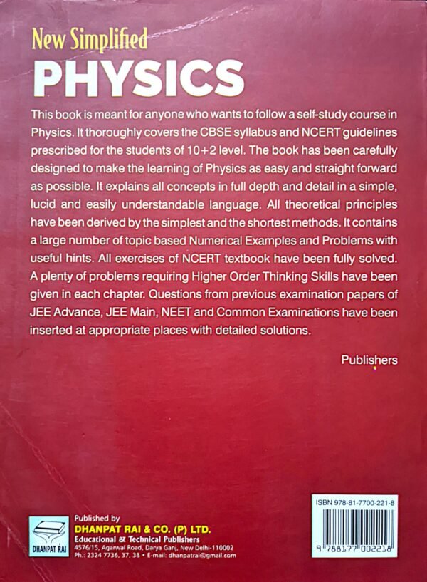 New Simplified Physics Class xi vol I & II S.L Arora - Image 2