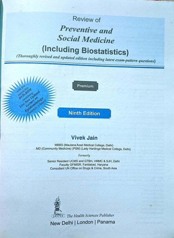 Review of Preventive & Social Medicine 9th edition Vivek Jain - Image 2
