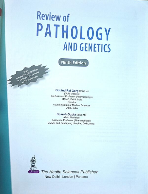 Review of PATHOLOGY AND GENETICS 9th edition Gobind Rai Garg & Sparsh Gupta - Image 2