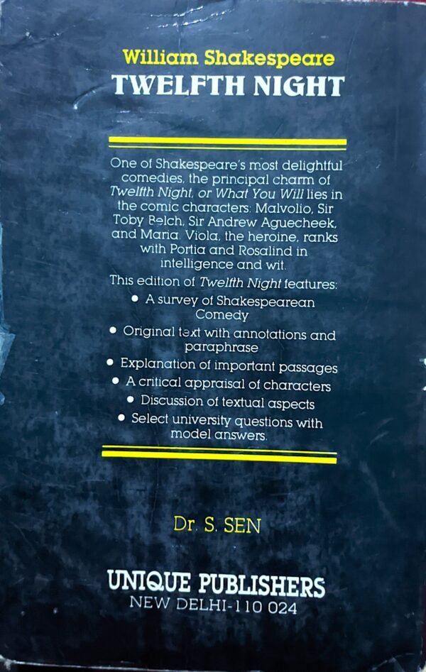 William Shakespeare  NIGHT BY Dr S. Sen - Image 2