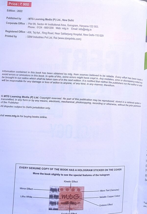 OBJECTIVE NCERT FINGERTIPS BIOLOGY FOR NEET mtg - Image 3