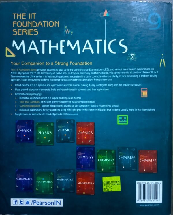 Pearson IIT Foundation Mathematics for class ix (9) - Image 2