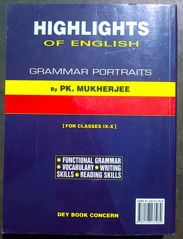 HIGHLIGHTS OF ENGLISH GRAMMAR IX-X BY P.K MUKHERJEE - Image 3