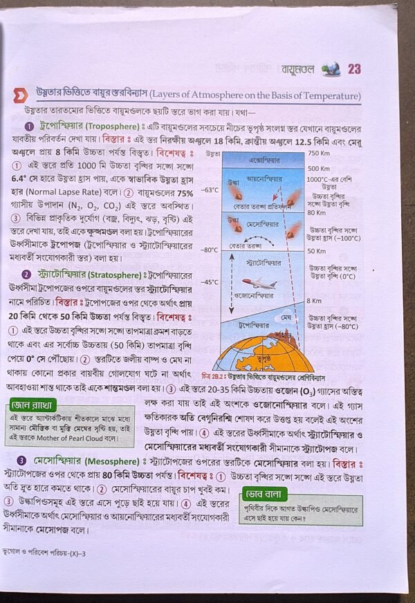 ভূগোল ও পরিবেশ পরিচয় নবম শ্রেনী সাঁতরা // Geography class ix Santra publication - Image 3