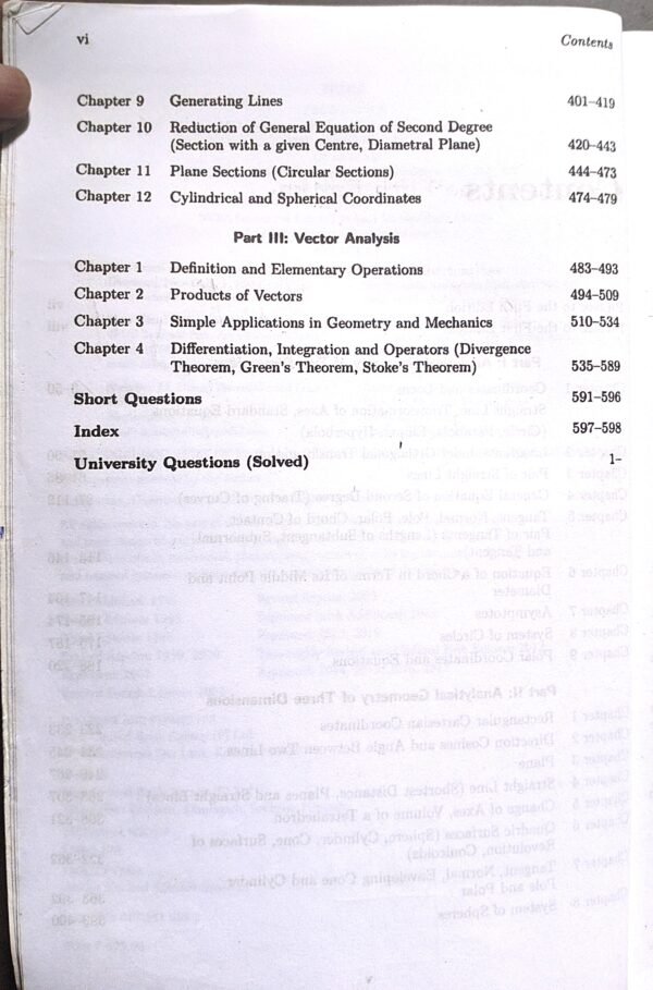 Analytical Geometry of two and three Dimensions by R M Khan - Image 5